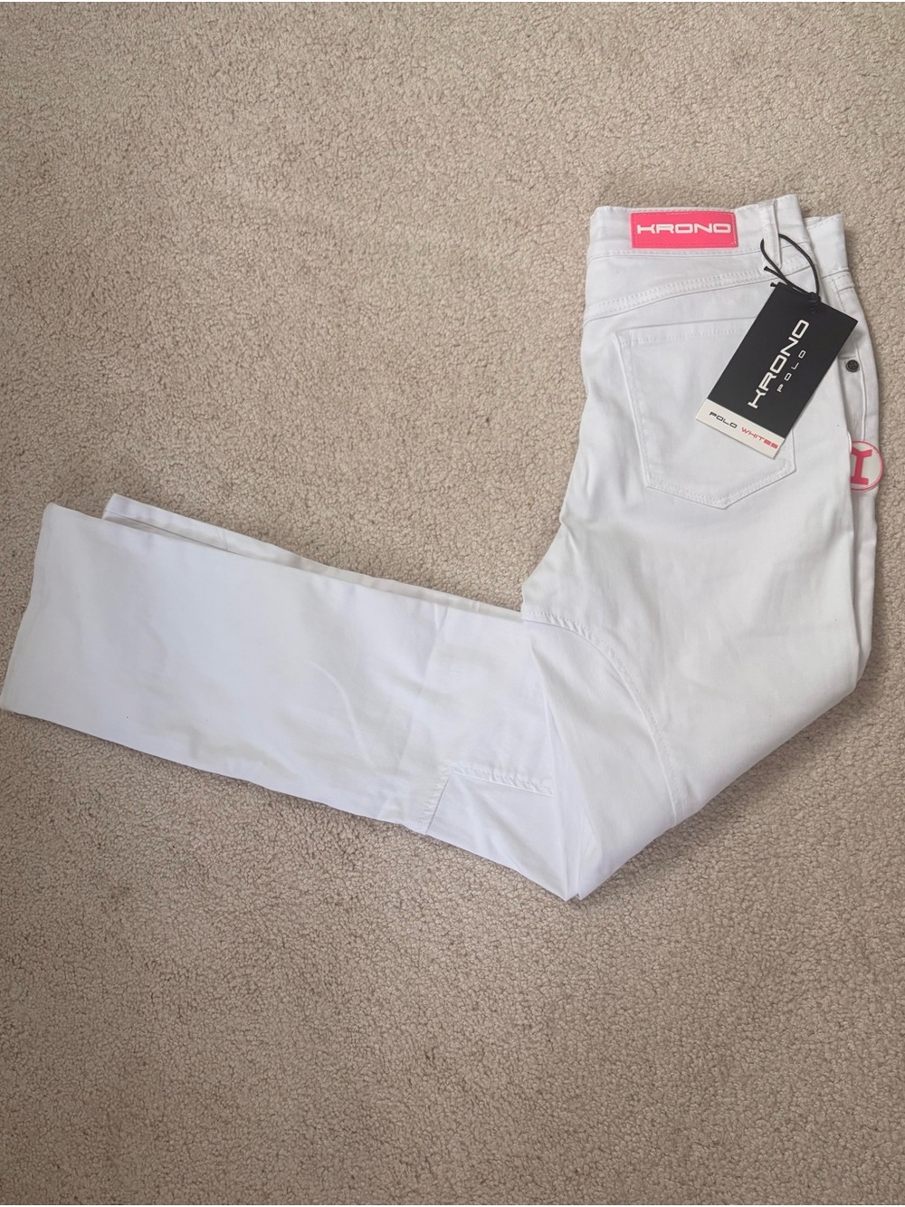 Women's White Polo Breeches - Picture 4 of 5